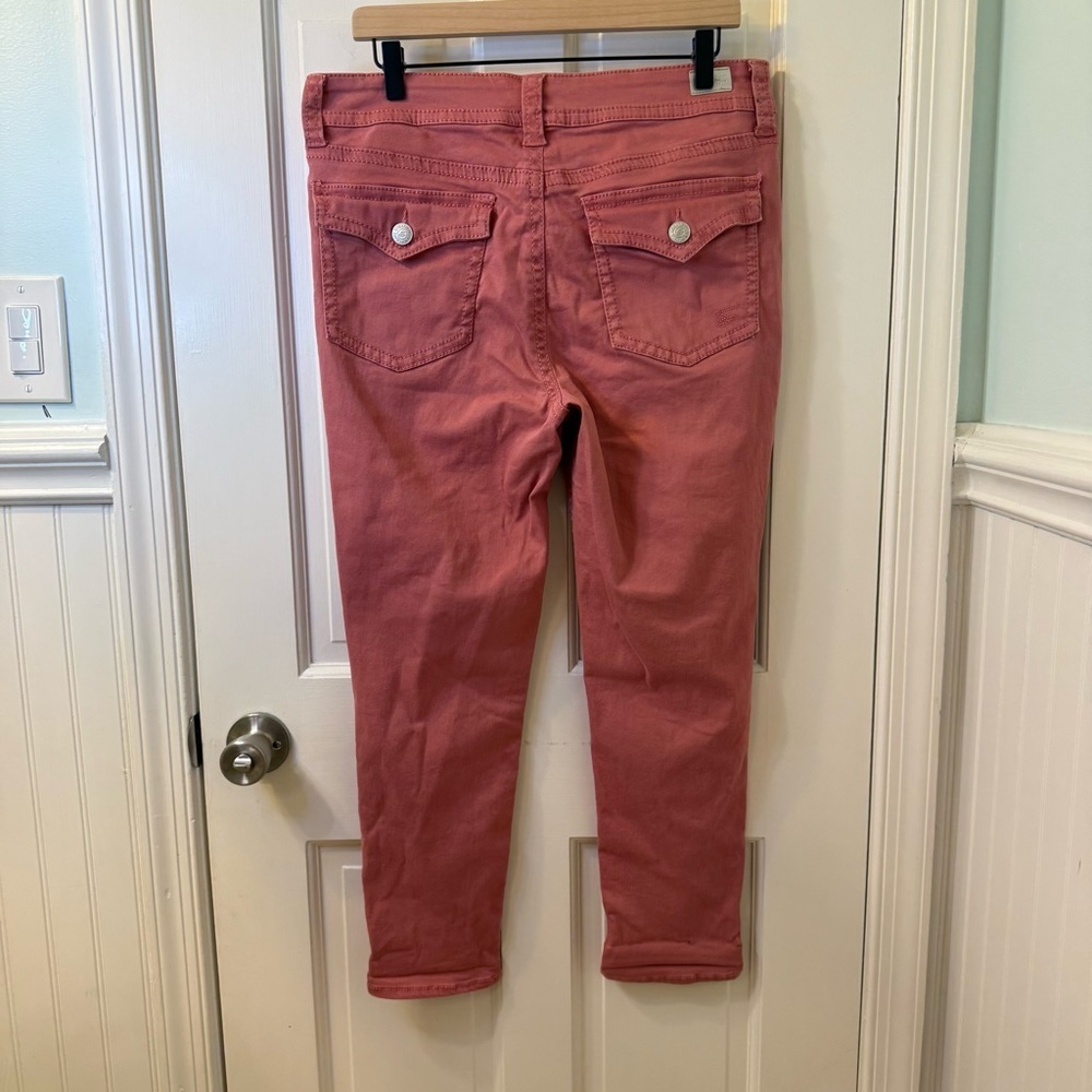 Seven7 Pink Cropped Ankle Jeans Size 14 - Picture 4 of 9